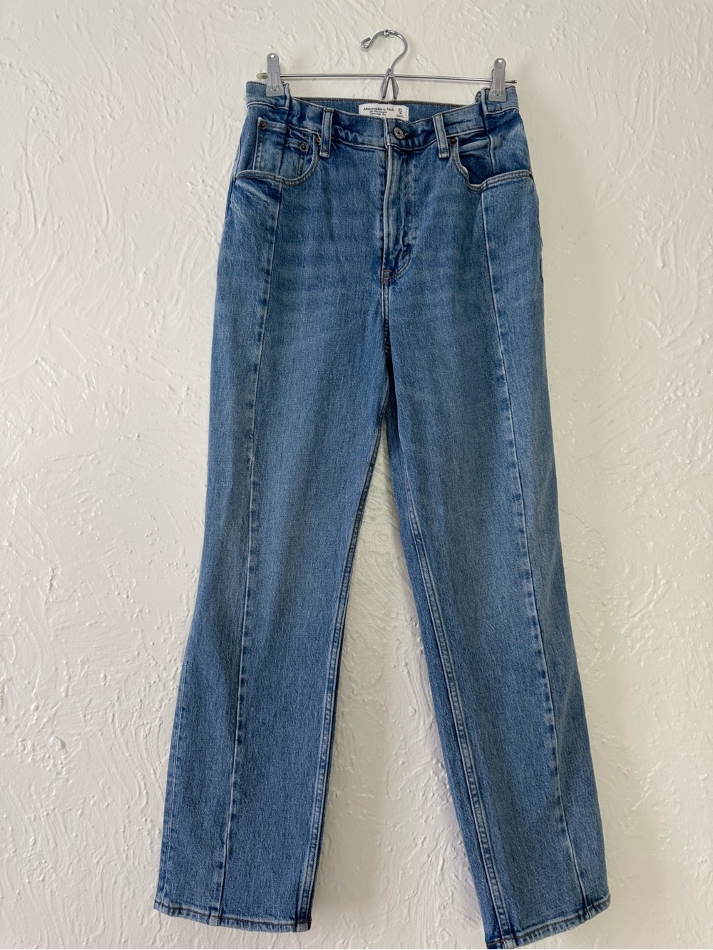 Abercrombie & Fitch Straight-Leg Blue Denim Jeans